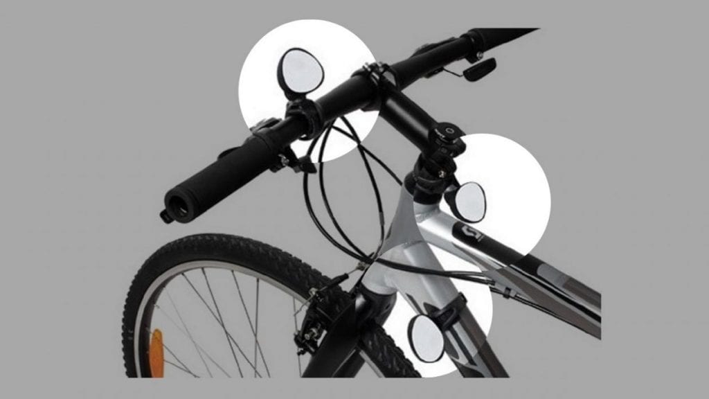 自転車　ミラー　ロードバイク　クロスバイク　バックミラー