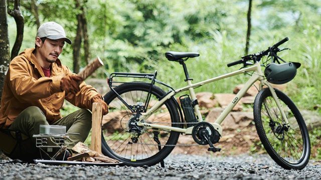 【自転車キャンプのお供に】電動アシスト付き『LOGアドベンチャーe』なら大荷物の移動だって余裕!